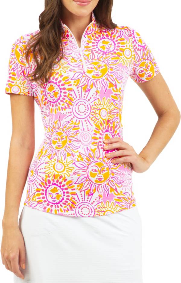 IBKUL Women's Sunny Day Short Sleeve Mock Neck Golf Sun Shirt product image