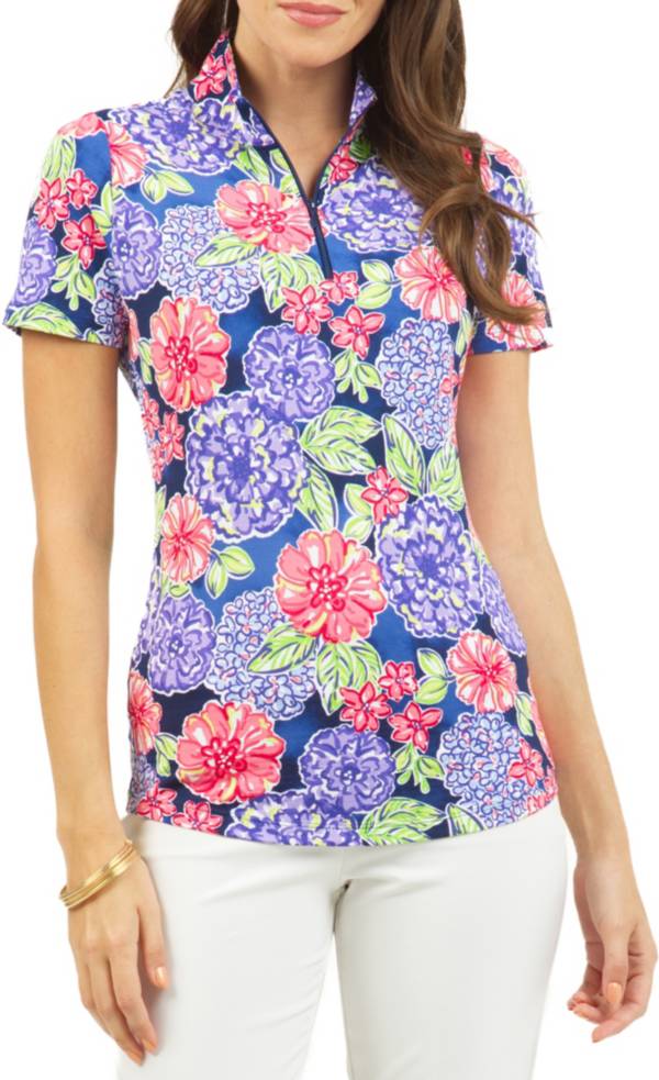 IBKUL Women's Larisa Short Sleeve Mock Neck Golf Sun Shirt product image