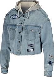 WEAR by Erin Andrews Women's Dallas Cowboys Hooded Denim Jacket product image