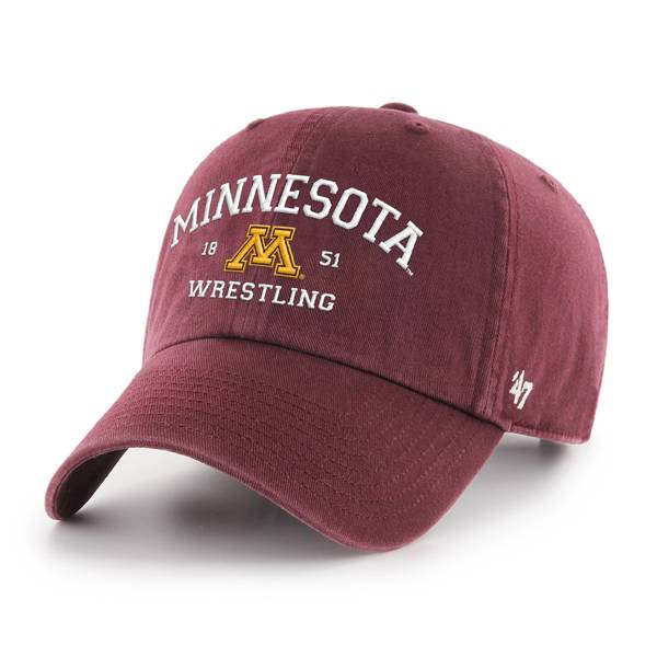 ‘47 Men's Minnesota Golden Gophers Dark Maroon Wrestling Clean Up Adjustable Hat