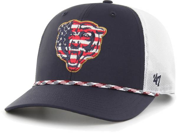 '47 Chicago Bears Flag Fill Navy Adjustable Trucker Hat product image