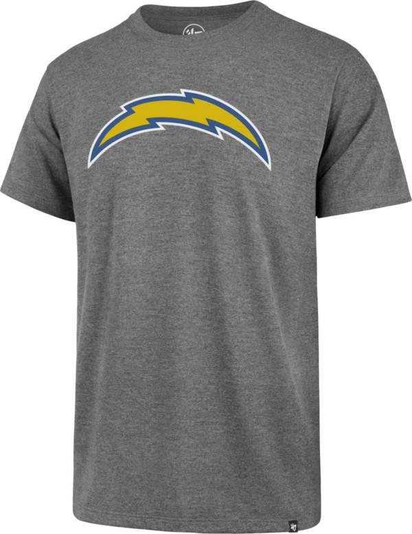 '47 Men's Los Angeles Chargers Logo Rival Grey T-Shirt