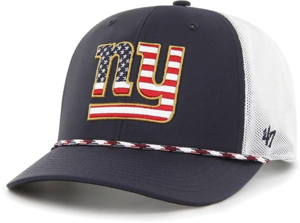 '47 New York Giants Flag Fill Navy Adjustable Trucker Hat