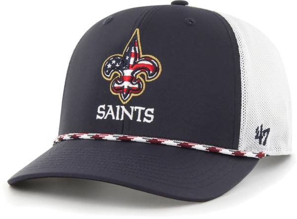 '47 New Orleans Saints Flag Fill Navy Adjustable Trucker Hat
