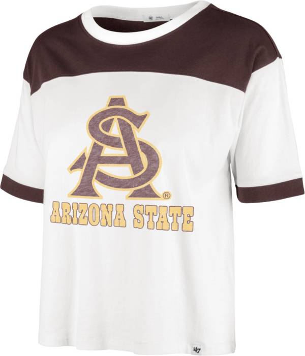 ‘47 Women's Arizona State Sun Devils Sandstone Cropped T-Shirt product image