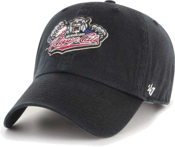 '47 Men's Sacramento River Cats Black Clean Up Adjustable Hat