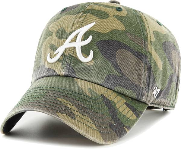 '47 Men's Atlanta Braves Camoflage Clean Up Adjustable Hat