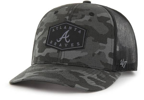 '47 Men's Atlanta Braves Charcoal Camo Convoy Trucker Hat product image