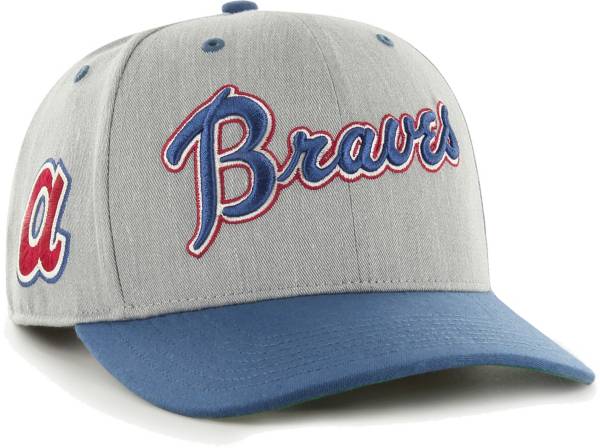 '47 Men's Atlanta Braves Gray Flyout Adjustable Hat