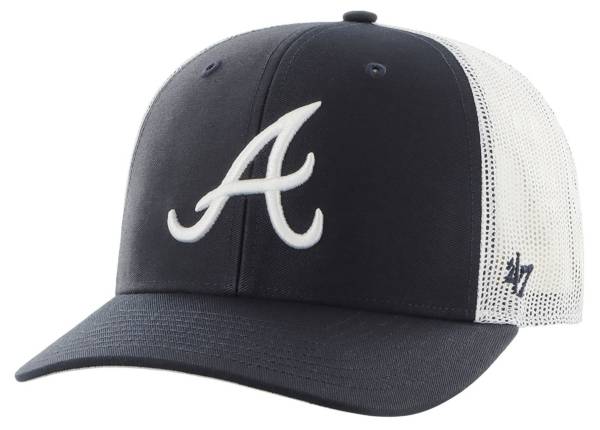 '47 Men's Atlanta Braves Navy Adjustable Trucker Hat