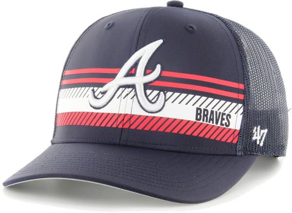 '47 Men's Atlanta Braves Navy Cumberland Adjustable Trucker Hat