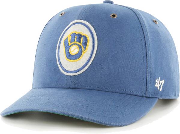 '47 Men's Milwaukee Brewers Blue Backtrack Adjustable Hat