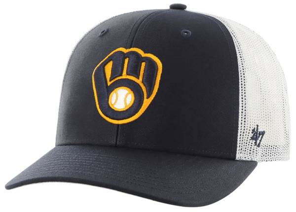 '47 Men's Milwaukee Brewers Navy Adjustable Trucker Hat
