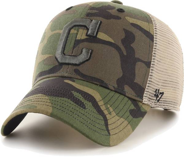 '47 Men's Cleveland Guardians Camo MVP Adjustable Trucker Hat