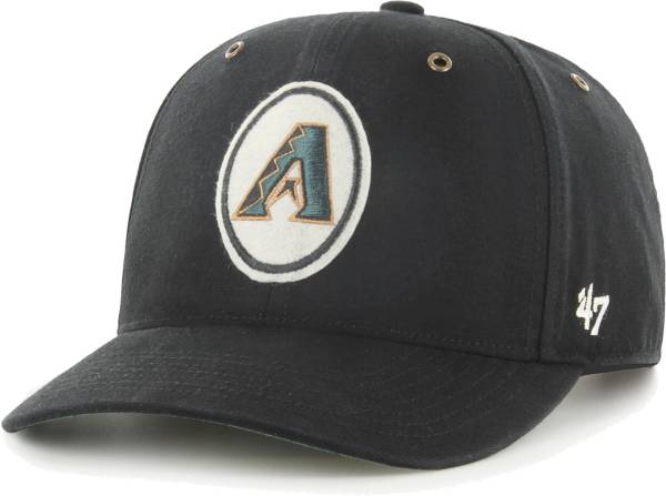 '47 Men's Arizona Diamondbacks Black Backtrack Adjustable Hat