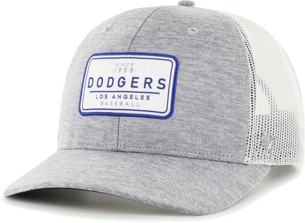 '47 Men's Los Angeles Dodgers Gray Harrington Adjustable Trucker Hat