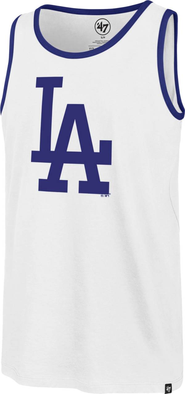 '47 Men's Los Angeles Dodgers White Rival Tank Top