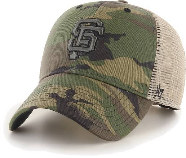 '47 Men's San Francisco Giants Camo MVP Adjustable Trucker Hat