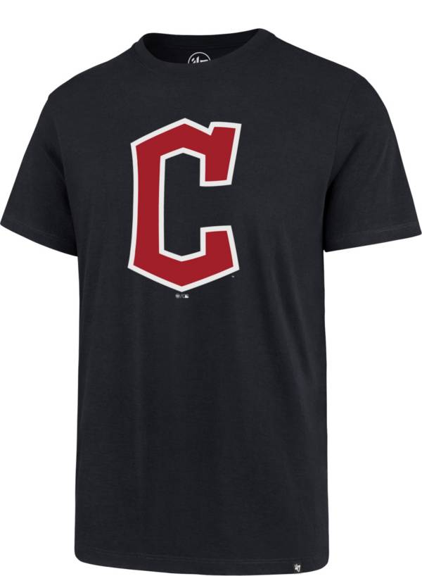 '47 Men's Cleveland Guardians Navy Logo T-Shirt