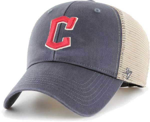 '47 Men's Cleveland Guardians Navy MVP Logo Adjustable Hat