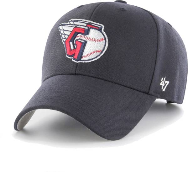 '47 Men's Cleveland Guardians Navy MVP Logo Adjustable Hat