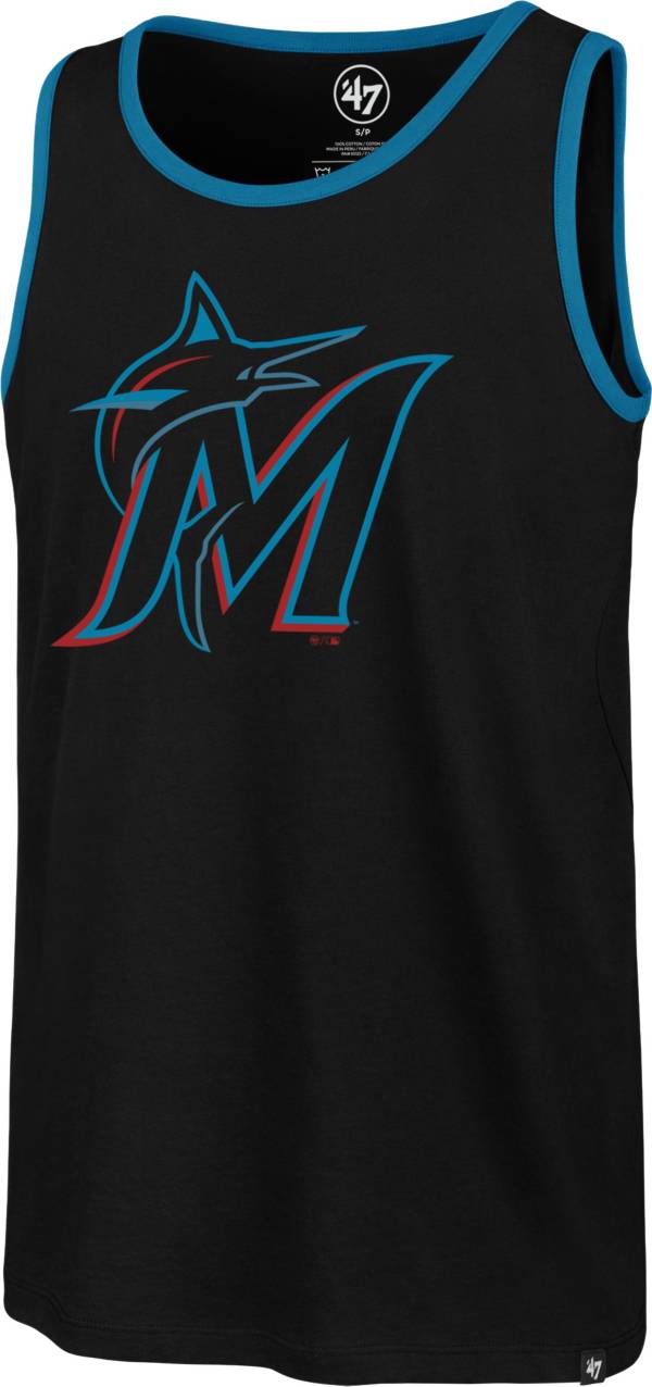 '47 Men's Miami Marlins Black Rival Tank Top