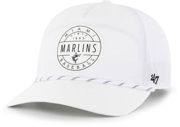 '47 Men's Miami Marlins White Suburbia Captian DT Adjustable Hat