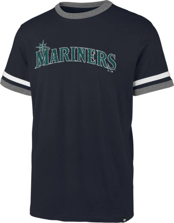 '47 Men's Seattle Mariners Blue Ringer T-Shirt product image