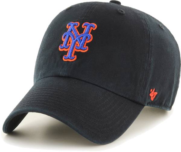 '47 Men's New York Mets Black Clean Up Adjustable Hat