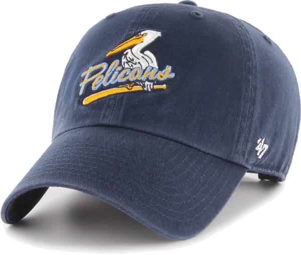 '47 Men's Myrtle Beach Pelicans Navy Clean Up Adjustable Hat