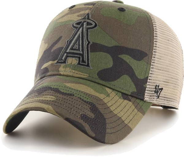 '47 Men's Los Angeles Angels Camo MVP Adjustable Trucker Hat