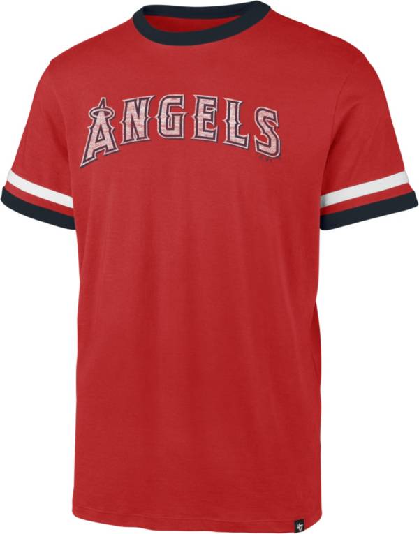 '47 Men's Los Angeles Angels Red Ringer T-Shirt
