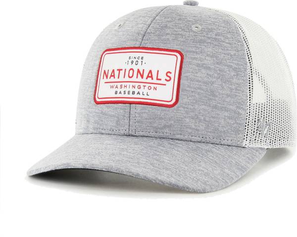 '47 Men's Washington Nationals Gray Harrington Adjustable Trucker Hat product image