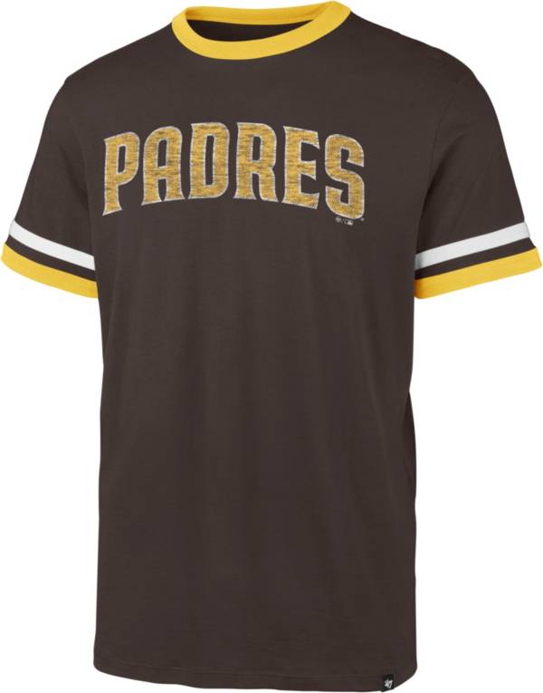 '47 Men's San Diego Padres Brown Ringer T-Shirt