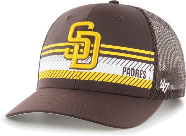 '47 Men's San Diego Padres Brown Cumberland Adjustable Trucker Hat