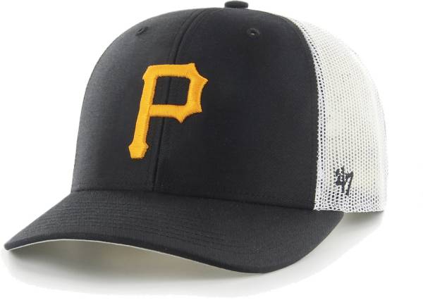 '47 Men's Pittsburgh Pirates Black Adjustable Trucker Hat