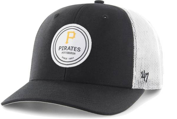 '47 Men's Pittsburgh Pirates Black Dupree Adjustable Trucker Hat