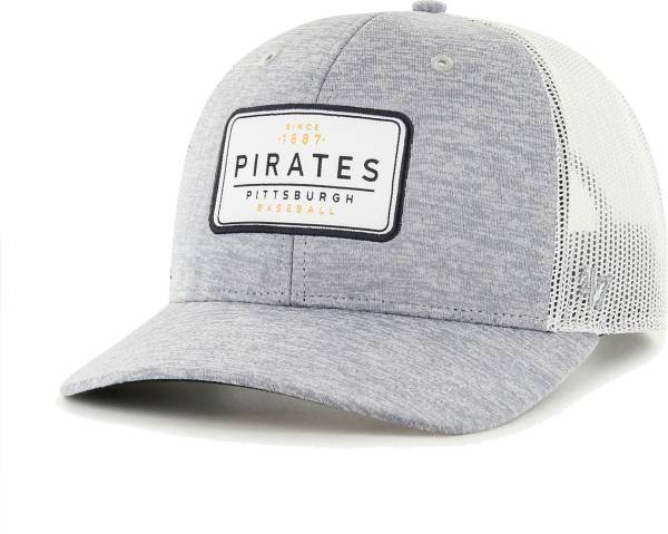 '47 Men's Pittsburgh Pirates Gray Harrington Adjustable Trucker Hat