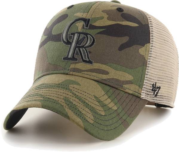 '47 Men's Colorado Rockies Camo MVP Adjustable Trucker Hat