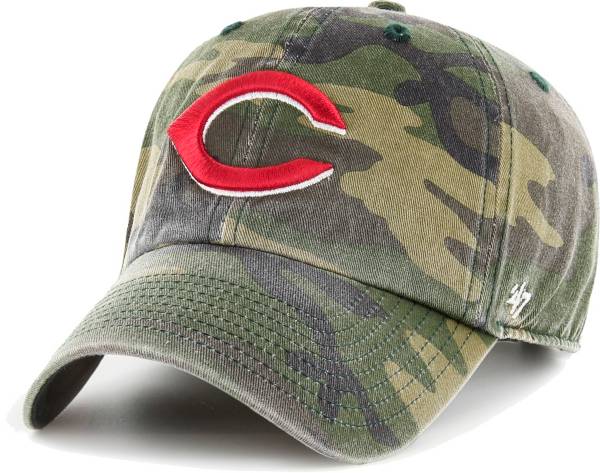 '47 Men's Cincinnati Reds Camo Clean-Up Adjustable Hat