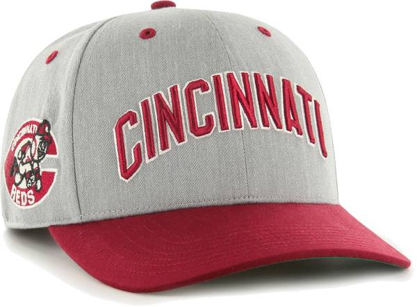 '47 Men's Cincinnati Reds Gray Flyout Adjustable Hat