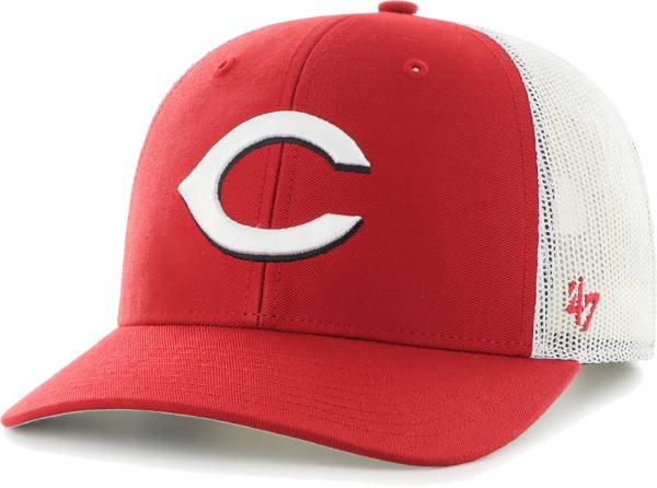 '47 Men's Cincinnati Reds Red Adjustable Trucker Hat