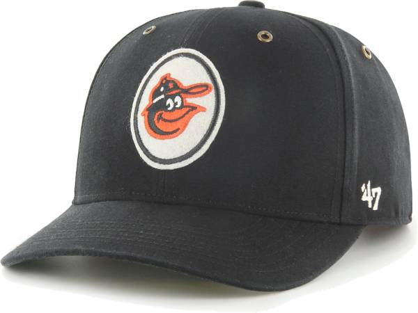 '47 Men's Baltimore Orioles Black Backtrack Adjustable Hat