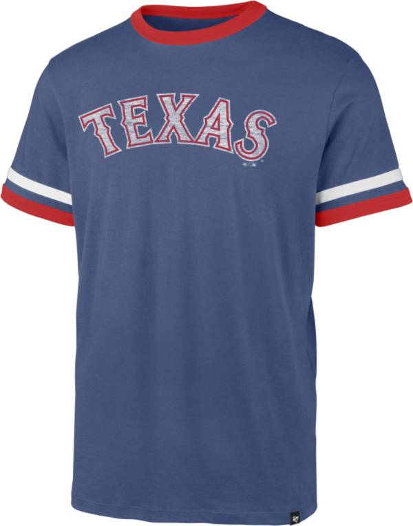 '47 Men's Texas Rangers Blue Ringer T-Shirt