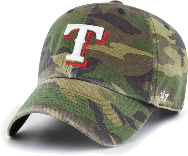 '47 Men's Texas Rangers Camo Clean-Up Adjustable Hat