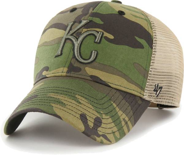 '47 Men's Kansas City Royals Camo MVP Adjustable Trucker Hat