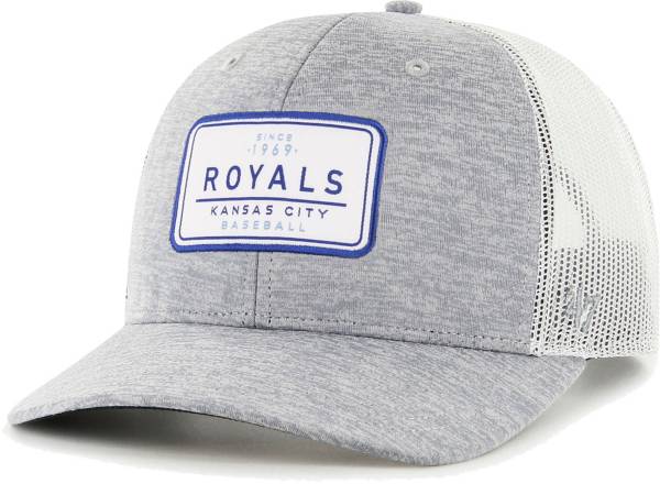 '47 Men's Kansas City Royals Gray Harrington Adjustable Trucker Hat