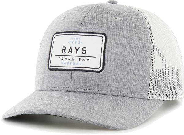 '47 Men's Tampa Bay Rays Gray Harrington Adjustable Trucker Hat