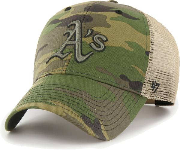 '47 Men's Oakland Athletics Camo MVP Adjustable Trucker Hat
