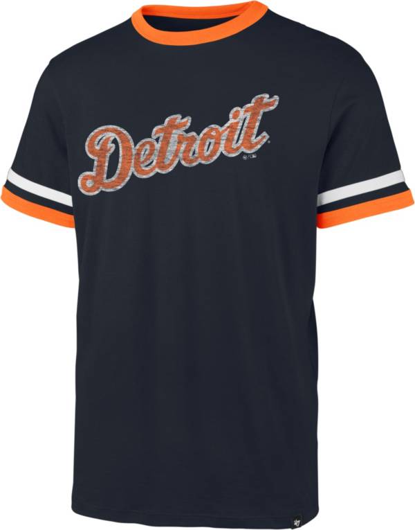 '47 Men's Detroit Tigers Blue Ringer T-Shirt